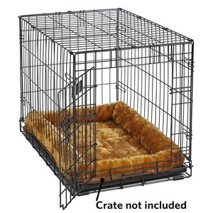 Lit pour chien à la cannelle de 18 pouces ou lit pour chat avec traversin confortable | Idéal pour les races de chiens XS et s'adapte à une cage de chien de 22 pouces entretien facile - Product Image 5