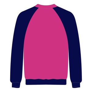 Delta Psi Rho Sorority Raglan Sleeve Crewneck Sweatshirt Pink Cotton <b>Poly</b> <b>Filling</b> the Voids Jumper Greek Life Casual Apparel - Product Image 3