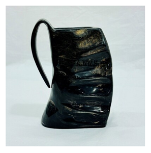 Newly Water Buffalo Horn <b>Mug</b> Affordable Price Natural Crafts Style Waterproof Medieval <b>Black</b> Carved Beer Drinking <b>Mug</b> - Product Image 1