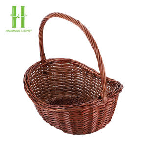 BEST SELLER Vietnam Handicraft Colorful Rattan Picnic <b>Basket</b> Decorative Handle Economical Home Decorative Storage <b>Basket</b> - Product Image 6