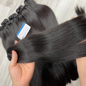 Extensiones de Cabello Natural Liso Vietnamita Remy Hot Thanh, Virgen Sin Procesar, Trama Cruda, Doble Trama, 100g, Adecuado - Product Image 4