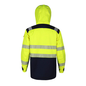 Chaqueta de Seguridad Reflectante de Alta Visibilidad para Trabajo en Construcción, Impermeable, Transpirable, Antiestática, Unisex, con Certificación CE - Product Image 6
