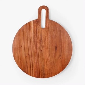 ถาดเสิร์ฟแบบแฮนด์เมดทรงกลมพร้อมงานด้านในพร้อมด้ามจับตัดตามธรรมชาติปรับแต่งสำหรับโรงแรมร้านอาหารคาเฟ่และใช้ในบ้าน - Product Image 3