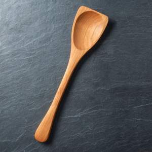 Cuillère de cuisine en bois naturel de conception moderne 2025, ustensiles de cuisine en bois multifonctionnels et cuillère de service pour cadeaux - Product Image 5