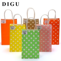 Ensemble de sacs en papier kraft colorés personnalisés DIGU pour emballage de bijoux, avec boîte à bijoux, sac d'emballage pour collier, bague, boucles d'oreilles