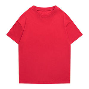 Top qualité bas prix broderie goutte épaule t-shirts perdre l'ajustement Boxy coupe t-shirts avec ma conception personnalisée imprimée - Product Image 2