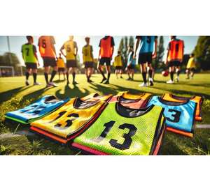 Premium Quality Reversible Sublimation Mesh Soccer <b>Bibs</b> Training Vest for Football Sports Vest training equipment - Product Image 1