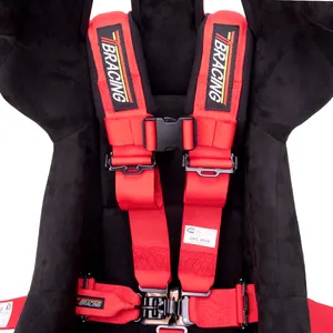 Tbracing 2 Inci Lebar dengan Dijahit Di Harness Bantalan 5 Poin Harness Sabuk Pengaman Racing