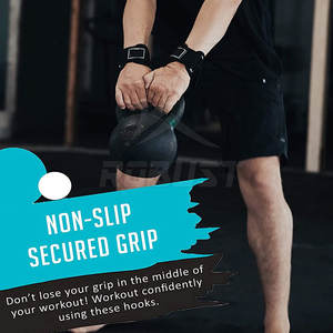 Hombres Mujeres Culturismo Levantamiento de pesas Ganchos de levantamiento de pesas Gimnasio Fitness Pull Ups Deadlifts Material de neopreno para levantamiento de pesas - Product Image 4