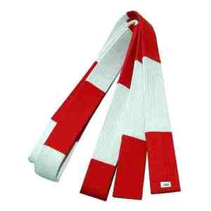 Venta al por mayor de cinturones de karate de algodón de color sólido con logotipo personalizado posición frontal para boxeo MMA hecho en Pakistán ropa de artes marciales - Product Image 2