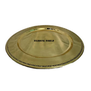 Assiette à chocolat en métal de table belle qualité plateau à chocolat fait main forme ronde luxe nouvelle assiette à chocolat - Product Image 3