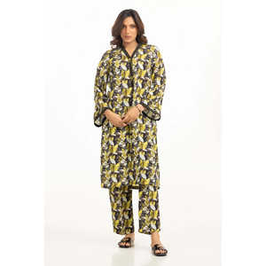 ชุดลำลองผู้หญิง IUSTTS-795 แบบ 2 ชิ้น เสื้อครอปแขนสามส่วนพร้อมกางเกงขาสั้น สำหรับฤดูใบไม้ผลิ/ฤดูร้อน - Product Image 1