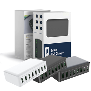 Ce FCC RoHS PSE chứng nhận nhiều <span class=keywords><strong>8</strong></span> Cổng USB 60 Wát Máy tính để bàn nhanh chóng Trạm Sạc <span class=keywords><strong>HUB</strong></span> cho iPhone Máy tính xách tay Máy tính bảng - Product Image 4