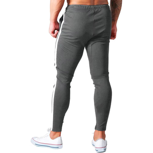 Pantalones de chándal informales de algodón 100% de alta calidad para hombre, ligeros, de talla grande, patrón recto, cintura media, teñido liso - Product Image 6
