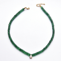 Collier en perles de pierre naturelle colorées OEM en gros, bijoux de guérison en cristal, cadeau pour femme, pierre précieuse avec lettre, tendance bouddhisme