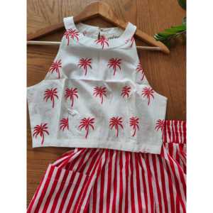 Mini crop top en tissu tressé, col halter, blanc, sexy, style corset ajusté, avec dentelle, respirant, court, pour les soirées en club - Product Image 2