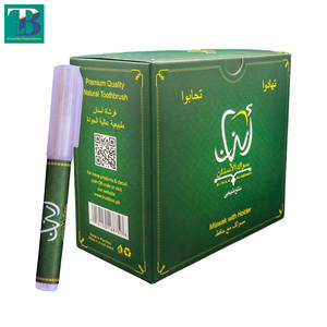 Soporte de plástico portátil Al-Asnan, caja Miswak de 50 piezas, barra de Limpieza de dientes, producto de higiene bucal multiusos de frescura Natural - Product Image 1