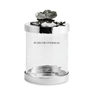 Attractive Look Superior Quality Metal Gold Plated Flowers Designer <b>Food</b> And Other Items <b>Storage</b> Canister Kitchenware Supplies - Product Image 6