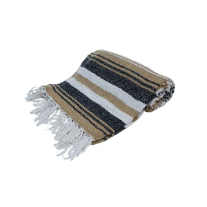 ผ้าห่มขน falsa ธรรมชาติหรูหราผ้าทอสไตล์เม็กซิกันแบบออกแบบได้ตามต้องการสำหรับบ้านห้องนั่งเล่นหรือโรงแรม - Product Image 1