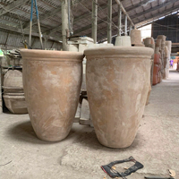 STYLE EUROPÉEN AU VIETNAM ANTIGEL GRAND POT DE FLEURS EN TERRE CUITE EN CÉRAMIQUE POTERIE PLANTEUR JARDIN VASE POUR DÉCOR MAISON EXTÉRIEUR