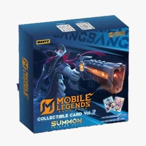MANYC Mobile Legends Bang Bang Vol.2 Paquete Coleccionable de Cartas Summon Shining, 20 Paquetes, 5 Cartas por Paquete, 100% Original, Línea y Punto Láser - Product Image 1