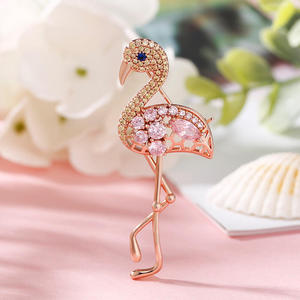 Broche en argent sterling plaqué avec motif flamant rose Jeulia Fiery Passion, cadeau - Product Image 5