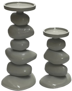 Portavelas Redondo de Hierro Estilo Industrial, Base Dorada para Velas de Té, Centro de Mesa Elegante para Navidad y Bodas - Product Image 6