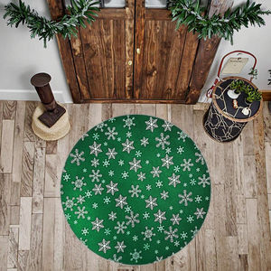 Falda para árbol de Navidad, diseño redondo elegante para cubrir la base del árbol, decoración navideña para interiores del hogar, suave, acogedora y festiva. - Product Image 1