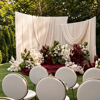 Fleurs artificielles personnalisées faites à la main, accessoires de décoration de mariage sur mesure, solution tout-en-un pour la scène de mariage