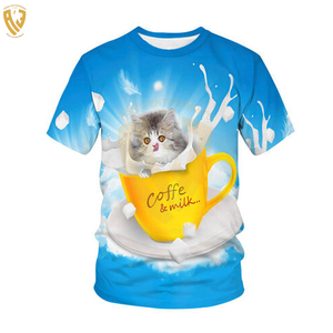 Vente chaude 100% Coton T-shirts pour Adultes 220 Grammes Anti-Rides Casual Wears Solid Pattern Sublimation Print Blank Shirts - Product Image 3