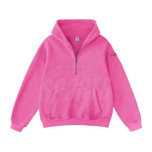 Suéter de gran tamaño Sudaderas con capucha de lavado ácido para mujer Ropa de calle de alta calidad Sudaderas con capucha de lavado ácido - Product Image 1