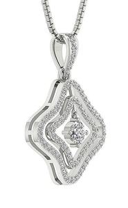 Collar de Oro Amarillo de 14K con Diamante Cultivado en Laboratorio de 0.80CT, Corte Brillante, Certificado IGI, Claridad VS1, 2.60g, Engaste de Puntas, Color DEF, para Mujer - Product Image 5