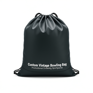 Sac de bowling vintage personnalisé, sacs à cordon promotionnels pour le merchandising - Product Image 2