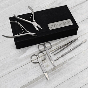 Ensemble de 6 lames incurvées de qualité supérieure ensemble de manucure et de pédicure pour le soin des ongles des doigts acier inoxydable japonais fini mat 2026 - Product Image 1