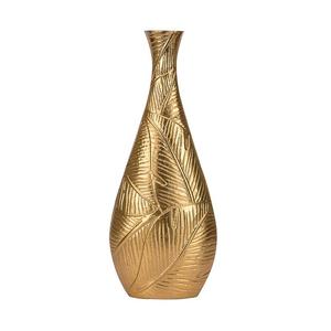 Vase à fleurs pour la décoration de la maison avec un design martelé couleur or, pot à fleurs en aluminium pour la décoration d'hôtel et de bureau - Product Image 2