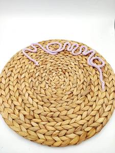 Custom lettered <b>placemats</b> water hyacinth Eco friendly products Made in Vietnam Table decoration <b>Woven</b> <b>Placemat</b> Wholesale - Product Image 3