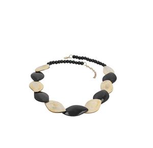 Collier classique en corne et os de buffle naturel pour femme Cadeau de mode de style animal poli - Product Image 2