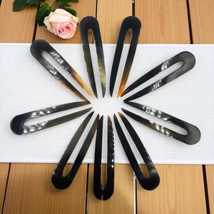Épingles à cheveux en corne de buffle polie pour femmes, bâton de coiffure en corne de bœuf, accessoire naturel - Product Image 1