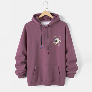 Sudaderas con Capucha Personalizadas con Logotipo para Hombre, 100% Algodón, Felpa Gruesa, Diseño Serigrafiado, Alta Calidad, Dobladillo Holgado, Invierno - Product Image 1