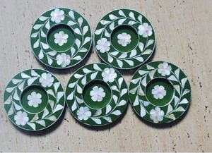 Sous-verres classiques faits à la main en nacre, écologiques, en forme de fleur, qualité supérieure, prix de gros pour usage domestique et hôtelier - Product Image 4