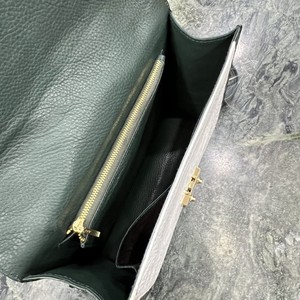 Marca Luxali, bolso de mano de piel de cocodrilo de alta calidad, bolso de moda para mujer, botón de sillín, OEM/ODM, tamaño 26X19X9 cm, venta al por mayor - Product Image 3