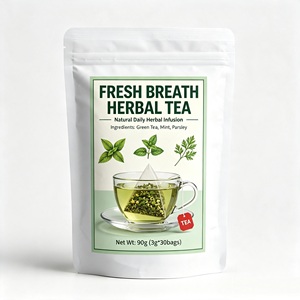 Té Herbal para un Aliento Fresco, 3g*30 Bolsitas, 90g, Infusión Botánica Natural de Té <span class=keywords><strong>Verde</strong></span>, Menta y Perejil para el Bienestar Bucal Diario - Product Image 3