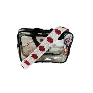 เข็มขัดลูกปัดทำมือคุณภาพสูง2025ขายดีเข็มขัดสีขาวแดงแฟนกีฬาอุปกรณ์เสริมปาร์ตี้ของแฟนๆสายคล้องกระเป๋าสำหรับวันแข่งขัน - Product Image 2