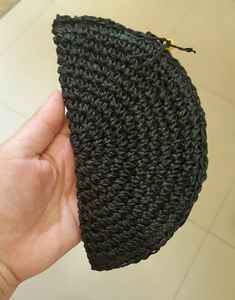 Pochette de raphia d'été vert bohème fait à la main pour femmes Style Vintage Crochet sac de paille en forme d'éventail personnalisable sac à main de plage sac à main - Product Image 3