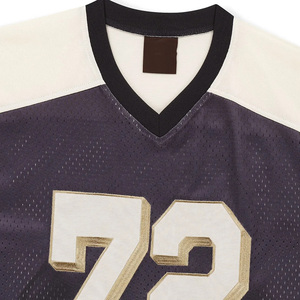 Camiseta de Fútbol Personalizada Healy, Color Morado, Malla, Cuello en V, Manga Corta, Impresión Sublimada, Transpirable, Unisex, para Adultos, Número 23 - Product Image 3