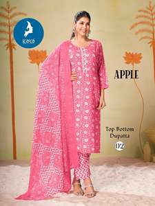 Maruti-Ensemble de mode 3 pièces imprimé en rayonne Catalogue Kurti Pantalon en coton imprimé Dupatta-Vêtements indiens et pakistanais - Product Image 4