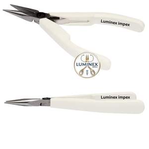 Lindstrom 7891 pince à bec en acier inoxydable durable mâchoire lisse poignée synthétique pince de réparation de fabrication de bijoux de haute qualité - Product Image 6