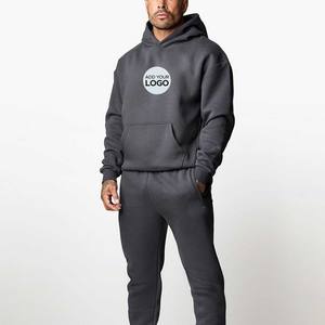 Ropa de calle Conjunto de chándal 2 piezas Hombres Sudadera con capucha Pantalones de manga larga Trajes de jogging - Product Image 1