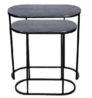 Table basse ronde en aluminium, style européen moderne, écologique
