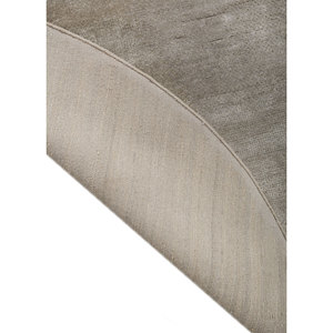 Alfombra Kavi Azul de Lana y Viscosa Anudada a Mano, Color Sólido, Modelo Esk-1581 para Uso Doméstico - Product Image 5